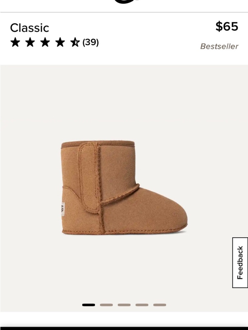 UGG Kids Mini Boot in Chestnut